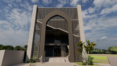 3.5 Storeyed Mosque architecture design islamic masjid mosque