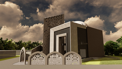 Conceptual Two Storeyed Mosque architecture design islamic masjid mosque