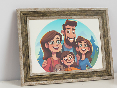 American Family Day american american family animation boy collective family photo daughter and son family day family picture father girl graphic design happy american family day happy family illustration lovely family man mother motion graphics usa woman