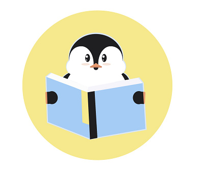 The Smartest Pinguine design graphic design illustration vector