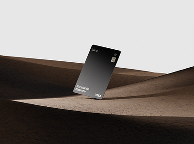Zand Bank — Branding. Card Design & 3D Renders 3d 3d render brand identity branding card design credit card debit card design finance fintech graphic design landscape minimal render