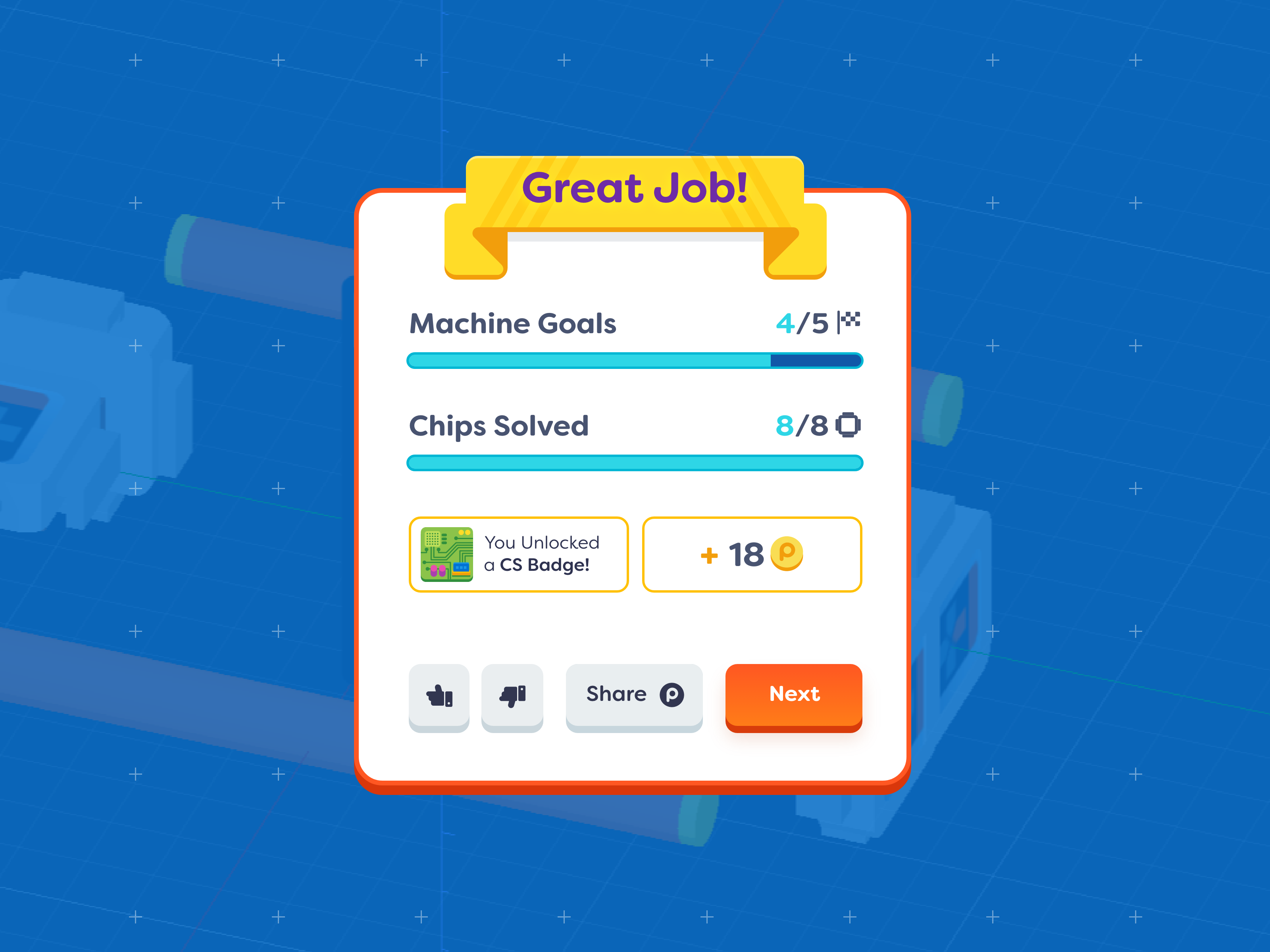 Blissful Moments: a Winning Screen Design activity colorful computer cute design edtech education game graphic design great great job kids math science ui ux vibrant