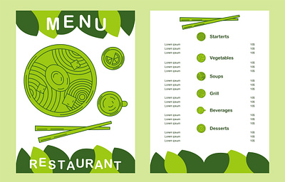 Menu for Chinese cuisine app branding design graphic design illustration logo typography vector