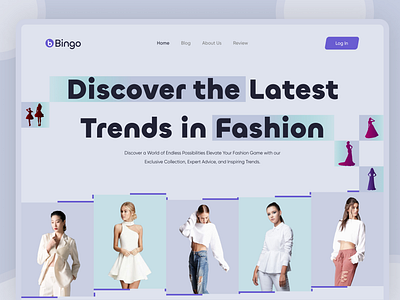 An exquisite and contemporary fashion web design design fashion fashionwebdesign ui ux webappdesign webdesign