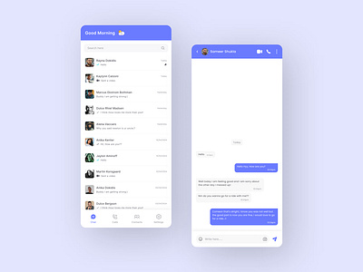 Direct Messaging App - Connecting with people you know app branding design graphic design icon illustration logo minimal typography ui ux vector