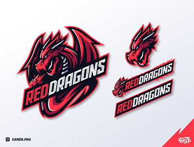 Red Dragon Logo Mascot Done For Client from Fiverr branding dragon dragon mascot esport esportlogo gamer gaming illustration logo mascot mascot logo red dragon red dragon logo