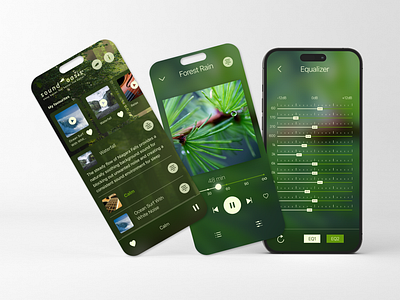 Sound Oasis Therapy Nature App app branding design graphic design logo ui ux