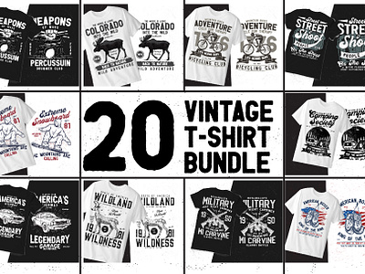 20 Vintage T-shirt Design Inspirations