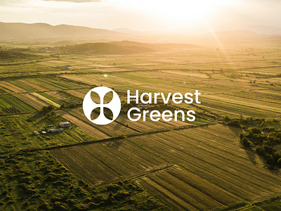 Harvest Greens - Visual Identity abstract agriculture brand identity branding brandiva design graphic design illustration logo logos monogram ui vector
