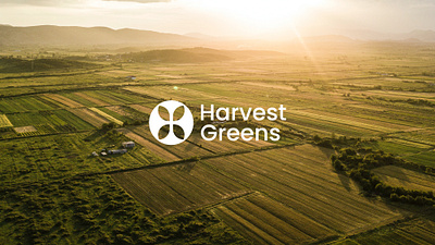 Harvest Greens - Visual Identity abstract agriculture brand identity branding brandiva design graphic design illustration logo logos monogram ui vector