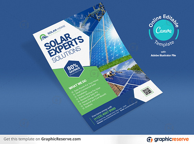 Solar Expert Solutions Marketing Flyer Template canva canva flyer design flyer save big with solar solar energy solar flyer solar flyer canva template solar product marketing flyer solar promotional flyer solar system requirement flyer