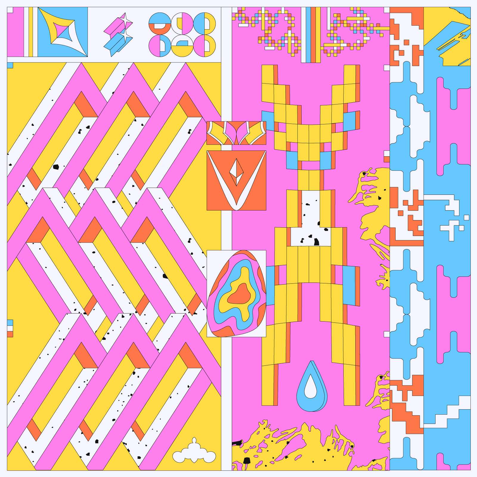 Scheme color color art color palette colorful colors design digital art forms geometry grid illustration illustrator scheme shapes symbols texture vector vector art vectorart vibrant