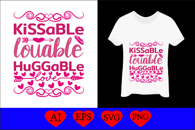kissable louable huggable funny svg designs