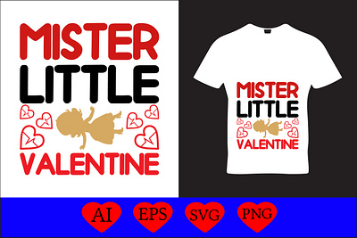 mister little valentine funny svg designs