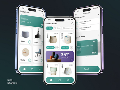 Home appliance store | Dream Home app branding design graphic design illustration logo minimal ui ui ux ux vector web web design