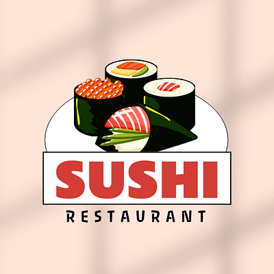 Sushi Logo 3d animation branding creative logo design food logo graphic design halal logo halal plus illustration logo motion graphics restaurant logo sushi logo vector