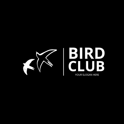 Bird Club Logo 3d animal logo animation bird logo branding creative logo design graphic design halal logo halal plus illustration logo motion graphics vector
