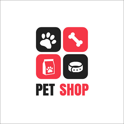 Pet Shop Logo 3d animal logo animation branding creative logo design graphic design halal logo halal plus illustration logo motion graphics pet shop logo vector