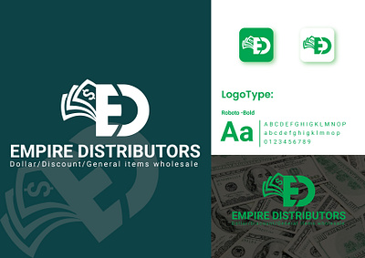 Empire Distributors - Brand Identity app icon branding business card creative logo design dollar logo ed logo graphic design logo logo design professional logo tshirt design