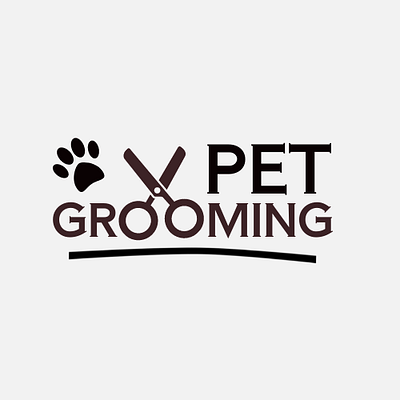 Pet Grooming Logo 3d animal logo animation branding creative logo design graphic design grooming logo halal logo halal plus illustration logo motion graphics pet logo vector