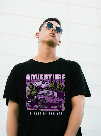 Off-Road Adventure T-shirt Design adventure car custom design design graphic design illustration jeep mountain offroad outdoor tee transport tshirt design tshrt vacation vehicle