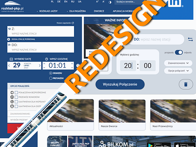 Train timetable website redesign design figma graphic design redesign ui ux uxui website