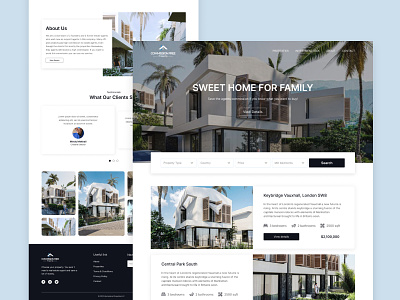 Real Estate Landing Page UI design creative web design design figma graphic design home page landing page real estate real estate agency real estate landing page real estate website ui ui design uiux user experience user interface ux ux design web design web ui website