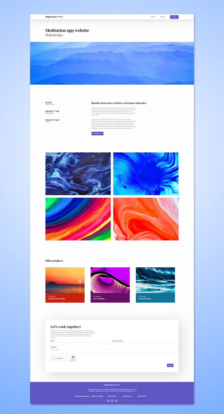 Portfolio website - Webflow by Nicolas Rak on Dribbble image.