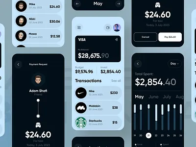 Finance Manager App adom app app design app ui bank app banking app card app design finance app finance manager finance manager app fintech app ui ux wallet app