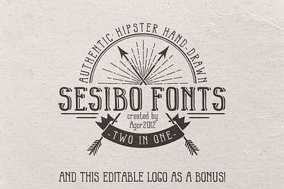 Sesibo Fonts best font digital font fancy font graphic font grunge font hand lettered hand painted handwriting logo font rough typeface