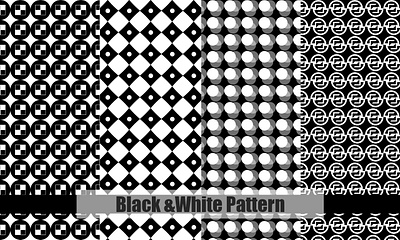 Black & White Vector Patterns adobe illustrator art design graphic design illustration pattern art pattern design photoshop print