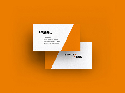 Brand identity & stationery: StadtBau branding design graphic design logo minimal stationery typography
