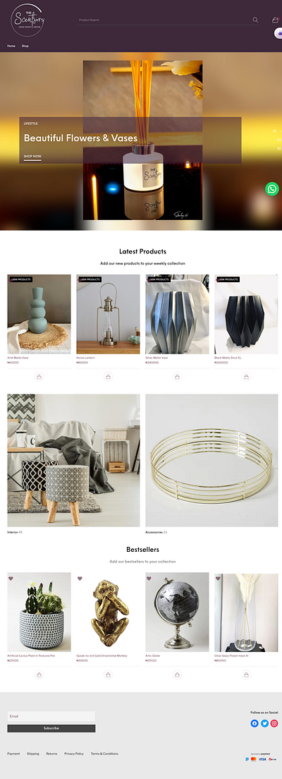 The Scentsory - thescentsory.com design ecommerce graphic design payment ui ux web design