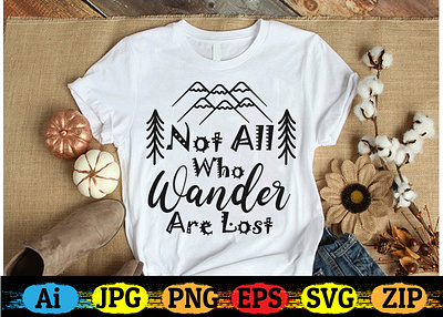 Camping T-shirt Design branding camping t shirt design design graphic design hiking illustration logo nature typography vector