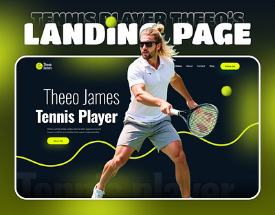 Tennis Player Theeo James css elementor html javascript landing page personal website php player portfolio responsive website sports website tennis player web design website development wordpress