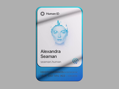 Human ID cards reveal 3d 3d animation after effects animation cinema4d design ui