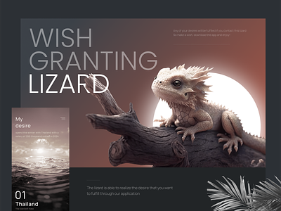 Web application page - magic lizard grants wishes clean clean ui design minimal ui ux web