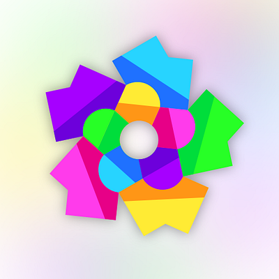 ENTO ART Logo art color colorful colors design ento entoart flower flowers happy logo logodesign optimistic