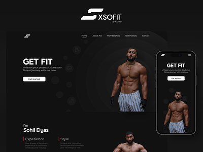 Fitness Landing Page - UI/UX Web Design figma fitness gym landing page personal trainer ui ux web web design website