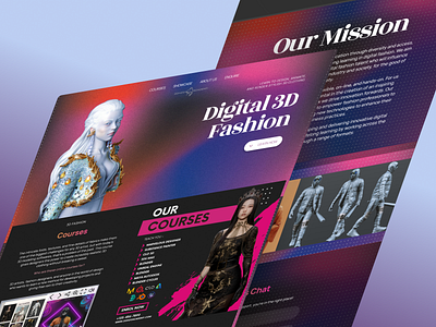 Digital Fashion Website 3d agency branding businessgrowth digitalmarketing fashion graphic design illustration logo ui web3