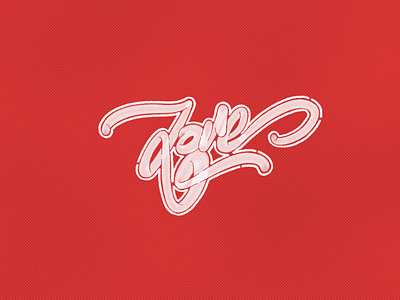 Love <3 calligraphy dribbble lettering sticker type typography wacom