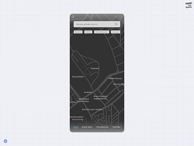 Minimal Map Ui Design illustration level design map map design map uı maps minimal design minimal map modern ui