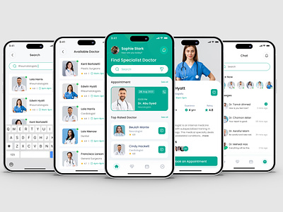 Doctor Appointment App doctor appoinment dr app dr appoinment medical app modern app ui