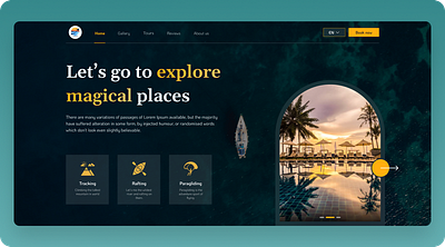 Travel Booking Website branding travel website design uidesign ui weatherapp uiuxdesign website