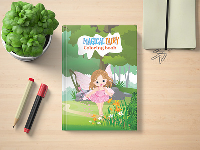 MAGICAL FAIRY BOOK COVER DESIGN 3d animation book cover branding dribbble flyer graphic design harun m.h harun hehance illustration it vanilla itvanilla kdp kdpdesign logo motion graphics t shirt design typography vector