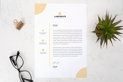 Business Letterhead Design Template page