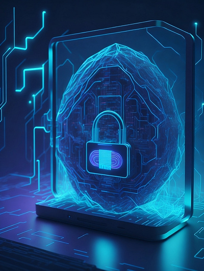 Abstract_secured_browsing 4k abstract ai antivirus background blue browsing data fingerprint firewall high resolution key protection safe secured security wallpaper