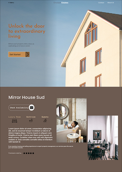 Property Website figma graphic design property ui