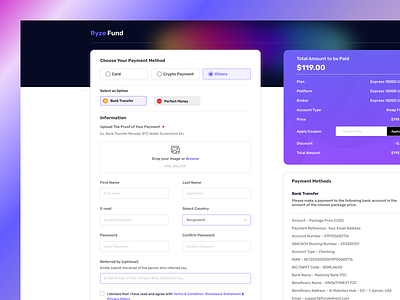 Payment Methods bank transfer card payment checkout crypto crypto payment design fintech form illustration input field logo order payment payment methods pricing ui ui design uiux designer upload web design