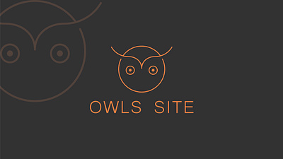 Owls Site Logo branding branding design business logo company logo corporate design graphic design illustration logo logo design logotypes minimal minimalist modern typography